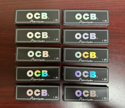 OCB PREMIUM 1 1/4 Cigarette Rolling Papers -10 PACKS