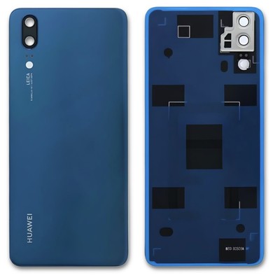 Original Huawei P20 EML-L09 Akkudeckel mit Kameraglas Midnight Blue Neu