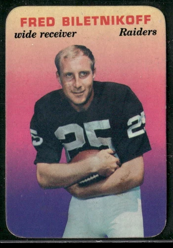 1970 Topps Glossy Insert FRED BILETNIKOFF #32 Raiders
