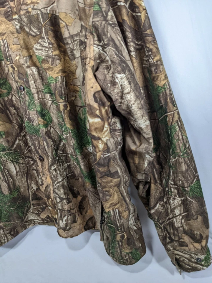 Realtree XTRA Woodland Camo Hunting Jacket Size 2XL Scent Control Camouflage - Image 4 of 4