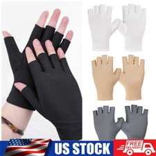 Sunscreen Fingerless Gloves Summer UV Protective Half-finger Gloves for Cycling