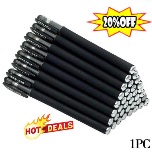 1x Black Gel Pen Full Matte Water 0.5mm Pens Writing Stationery Supply Office US