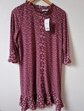 Next Boxy Relaxed Fit Floaty Floral Dress Size 14