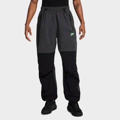 black oversized nike joggers
