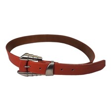 Vintage Gianni Versace Orange With Gold-Tone Buckle Belt Size 70/28