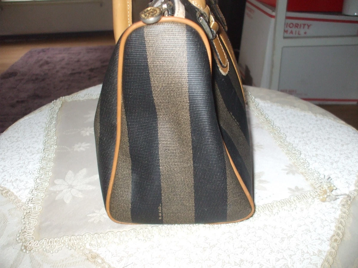 Vintage Fendi Striped Crossbody Bag