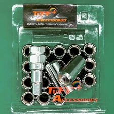 Forged Steel Car Wheel Open End 22 PCs Lug Nut Socket Key Set 1/2"-20 Chrome