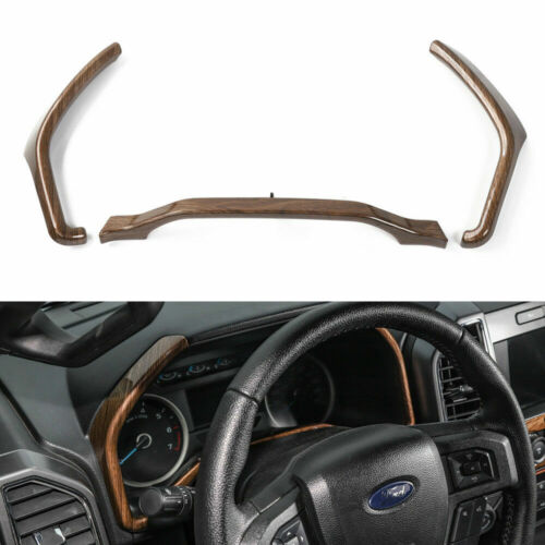 22X Center Console Full Set Interior Trim Kit For Ford F150 2015-2020 Wood Grain - Picture 4 of 10