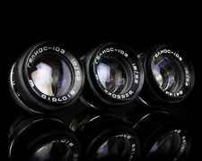 HELIOS 103 Soviet Lens 53mm f /1.8 copy Sonnar Mount CONTAX RF - 3 pieces