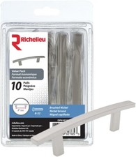 Richelieu Padova Collection 3 in. Classic Brushed Nickel Cabinet Pull 10 Pack