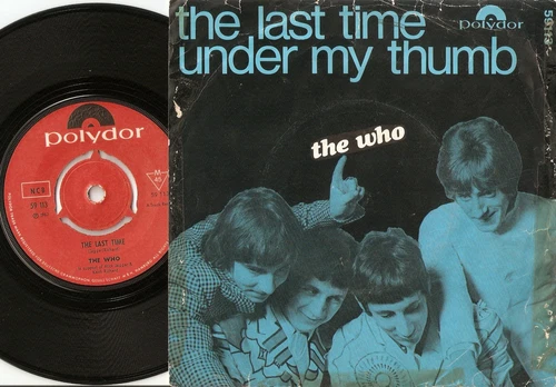 THE WHO LAST TIME & UNDER MY THUMB NORWAY 45+PS 1967 MOD FREAKBEAT  HIGH NUMBERS
