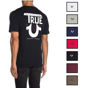 Men's Logo Tee | Heather Grey | Size Medium | True Religion