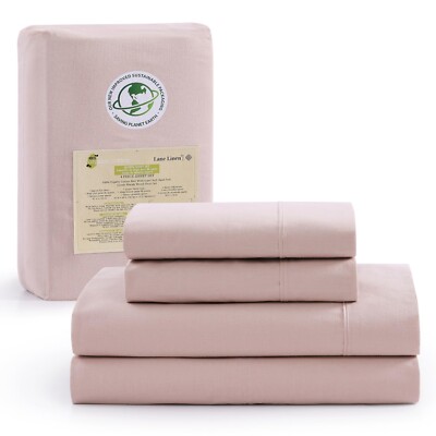 Lane Linen King Size Bed Sheets - 100% Organic Cotton King Sheets, 4Pc Soft P...
