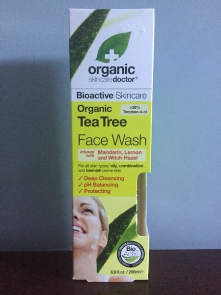 tea tree face wash dr organic
