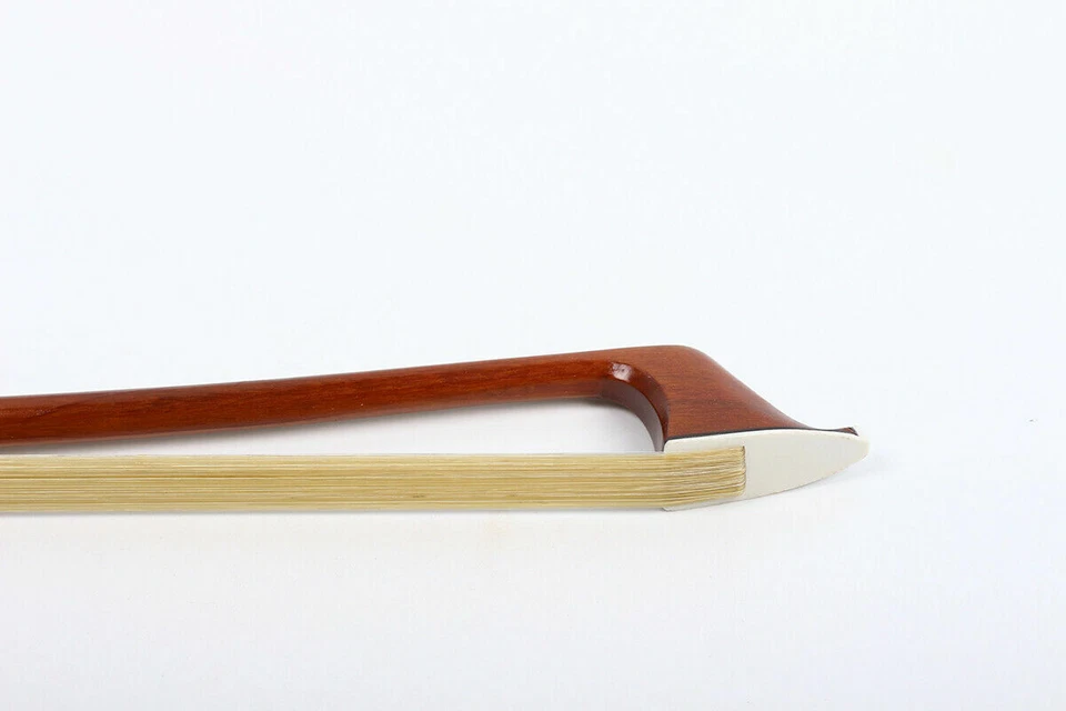  4/4 Cello Bow Brazilwood Straight Ebony Frog Good Balance Natural Horse Hair - Image 2 of 4