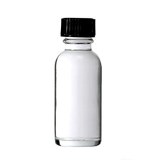 12 Pcs, 1 OZ 30 ML Clear Boston Round Glass Vials with cone Caps