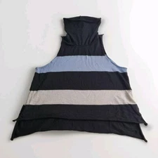 VIKTORIA & WOODS Size 1 XS Wool Knit Sweater Vest Top Bold Stripe Designer EUC