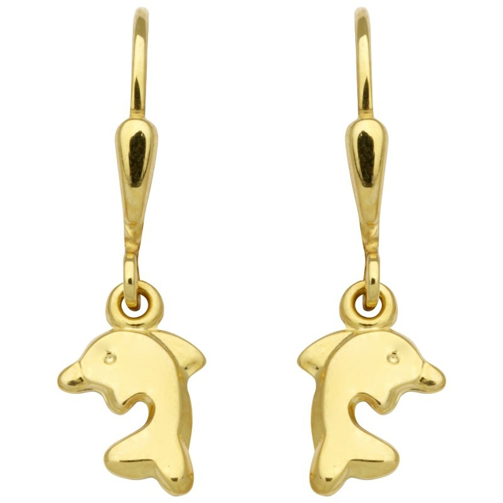 Базовое золото Kinder KI11 Mdchen Ohrringe Delfin 14 карат 585 проба Gelbgold 51390₽