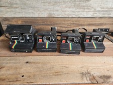 VINTAGE Polaroid 600 Land Camera  Black Rainbow Lot