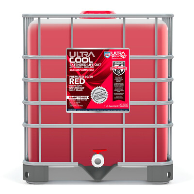 UltraCool OAT Extended Life Antifreeze + Coolant HD PREMIXED 50/50 RED - 250 Gal