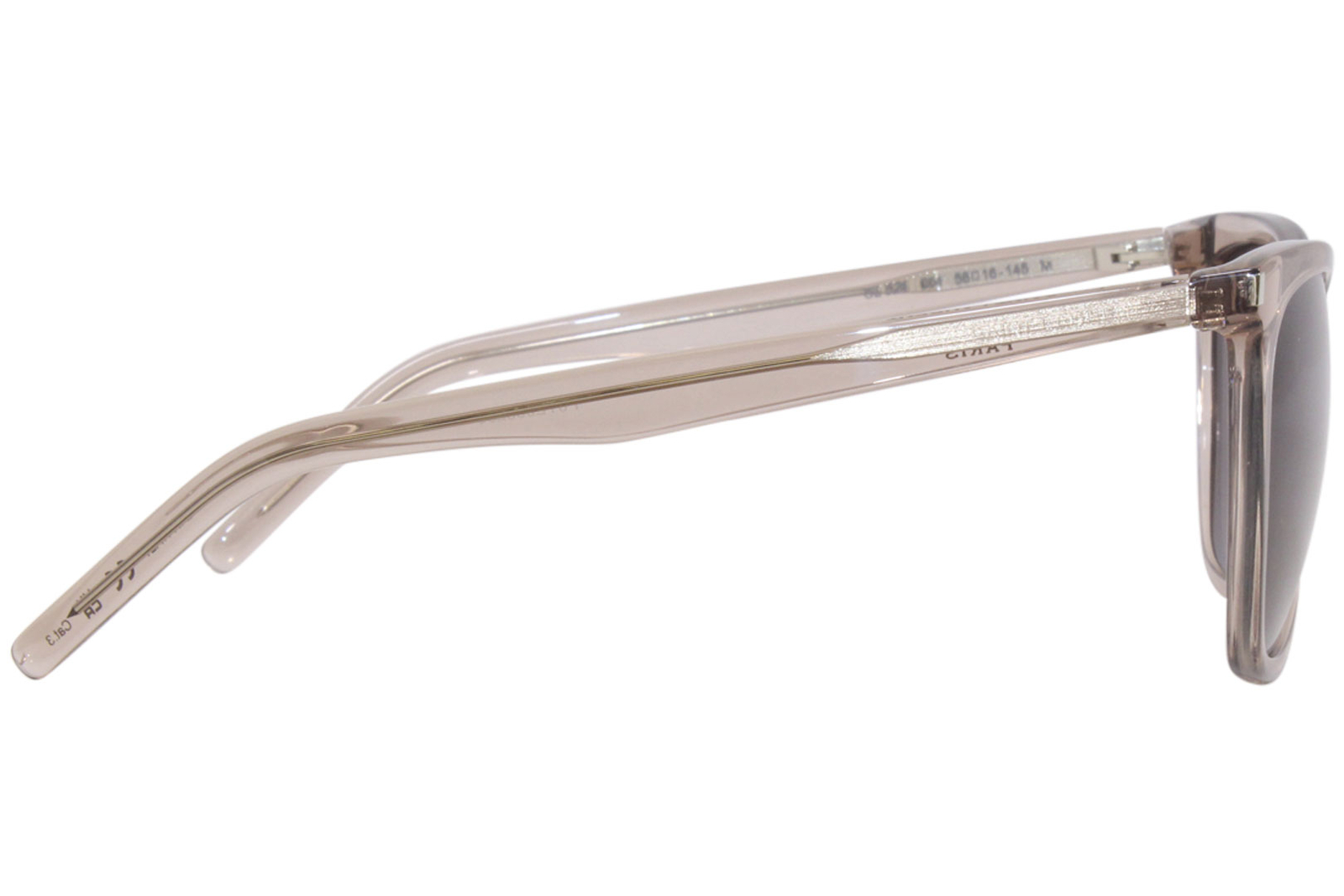 Saint Laurent SL526 004 Occhiali da Sole Donna Marrone Trasparente Nero Lenti 58mm