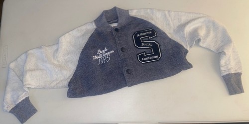 Staple Pigeon Knit Varsity Jacket Gray Medium - A Positive Social Contagion - Picture 4 of 24