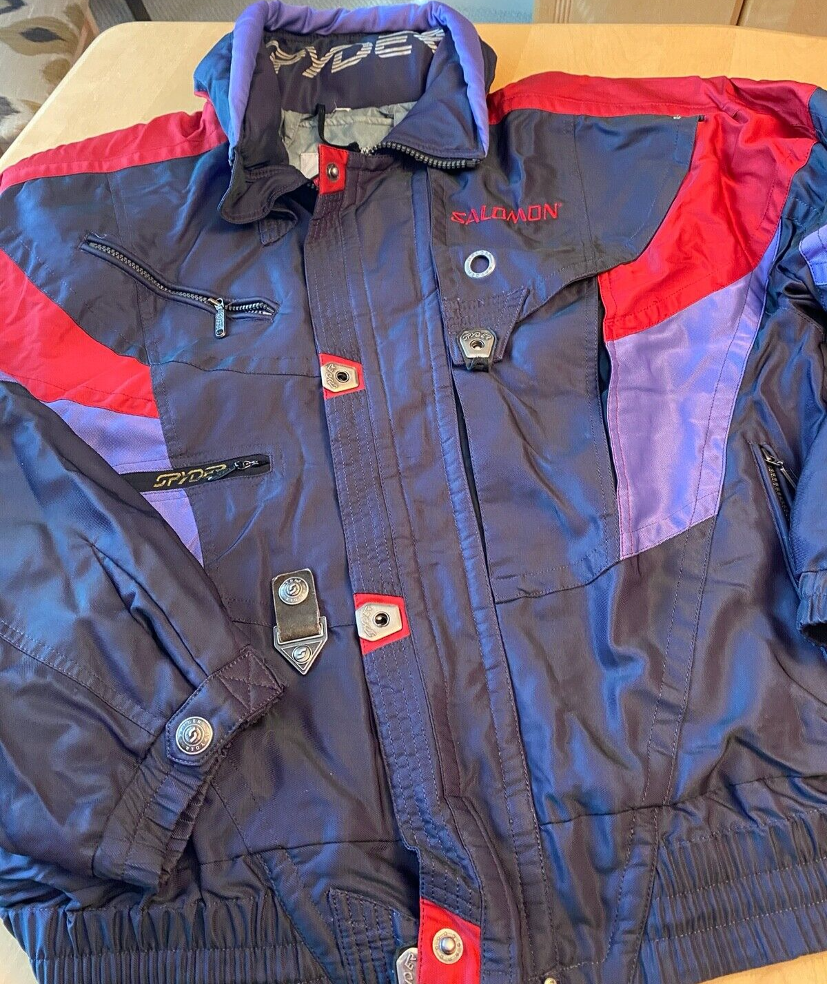 CAPPOTTO SCI TATTICO UOMO SPYDER + SALOMON VINTAGE TAGLIA XL
