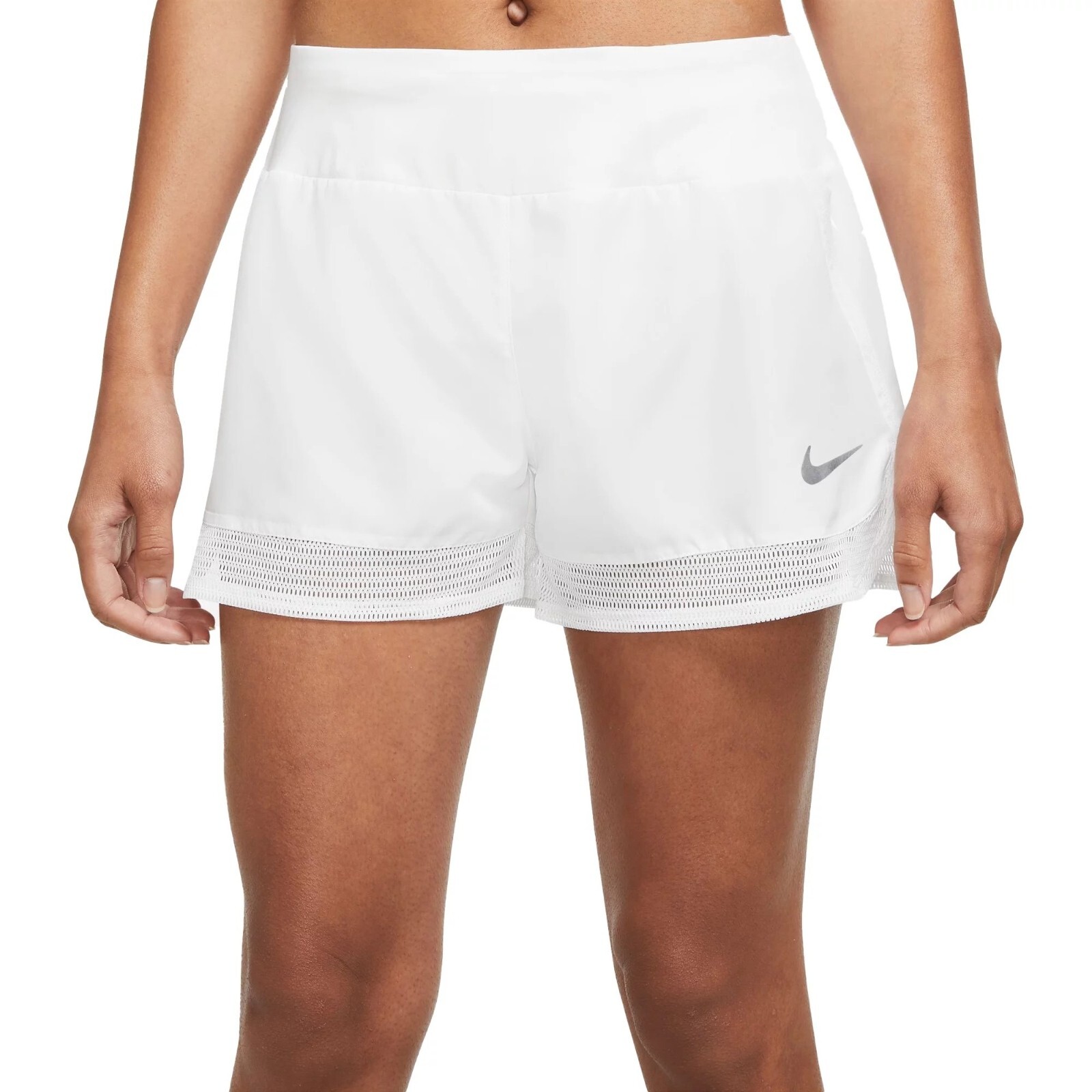 NWT Nike Women's Dri-FIT Crew Running Shorts White Size XL | eBay