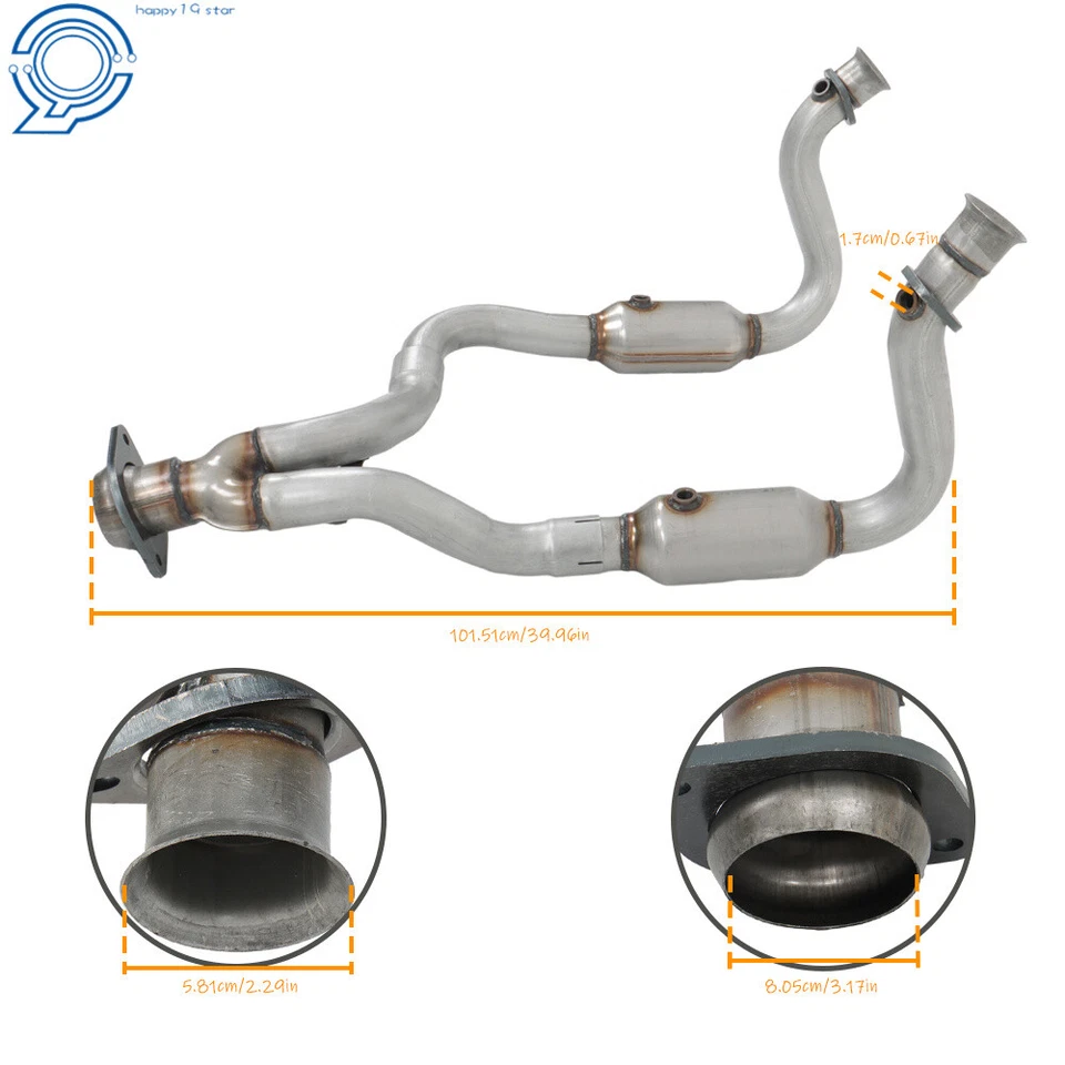 Both Sides Catalytic Converters For FORD F-250 F-350 F-450 5.4L 2008 TO 2010 — 第 3/4 张图片