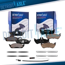 Front & Rear Ceramic Brake Pads w/Hardware for Mercedes Benz ML320 ML350 ML430