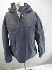 Columbia Size M Womens BLK 100 Nylon Full Zip Stand Collar Insulated Jacket 504