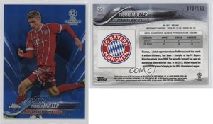 2017-18 Topps Chrome UCL Blue Refractor /150 Thomas Muller #95