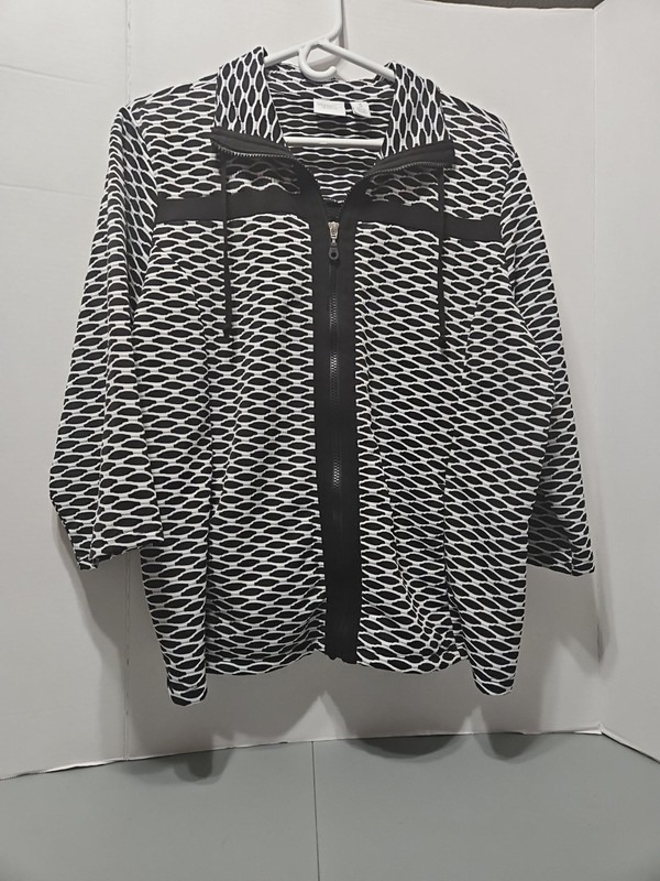 Weekend By Chico's Size 3 Multicolored Jacket