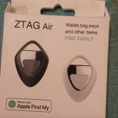 ZTAG Air Item Finder White Works with Apple Find My