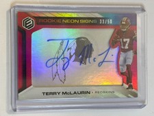 2019 Panini Elements Football Rookie Neon Signs Red #RNS-TM Terry McLAUREN #/50