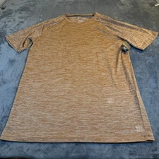 Xersion Brown Heather EverAir Short Sleeve Quick Dry Tee Mens Large Tall LT NWT