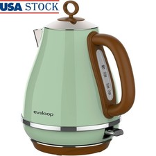 Electric Kettle 1.7L Stainless Steel Rapid Boil Auto Shut Off Safety Features US