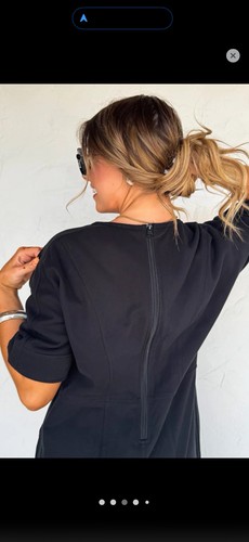Cam Luxe Lounge Jumpsuit Size M/L Blakeley Black Wide Leg Pockets V Neck NWT - Picture 3 of 6