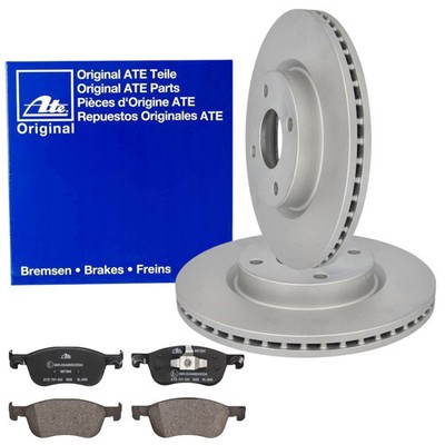 ATE Bremsscheiben 278mm Bremsbeläge Vorne für FORD FIESTA VII HF HJ