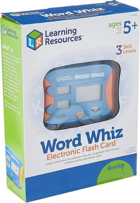 Word Whiz Electronic Flash Card Game Learning Resources Kids 5+