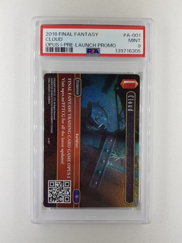2016 Final Fantasy TCG Cloud A-001 Promo English PSA 9