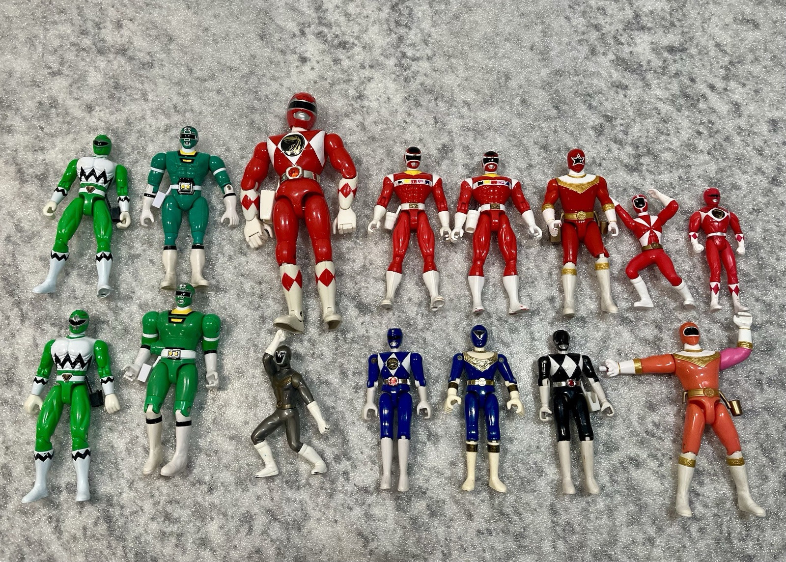 Vintage Bandai Mighty Morphin Power Rangers Action Figures Lot of 15