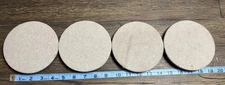4PK Everbilt 5 inch Round Felt Heavy Duty Furniture Sliders Pads for Hard Floors