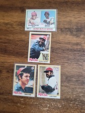 Lot Of 8 1978 O Pee Chee Boston Red Sox Cards; 2 Rice Fisk Lynn Tiant & Yaz