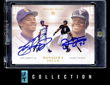 Ken Griffey Jr. + Frank Thomas 2021 Topps Dynamic Duals ON CARD DUAL AUTO #MD-4