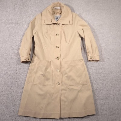 Vintage Misty Harbor Coat Womens 6 Regular Beige Trench Any Weather Made USA