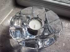 ORREFORS CRYSTAL ARTGLASS MADISON CANDLE LIGHT / VOTIVE BY MARTTI RYTKONEN