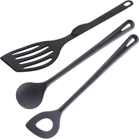 Koch-Set, 3-Tlg.: 1 Pfannenwender, 1 RüHrlöFfel, 1 SpitzlochlöFfel, Hochhitzebes