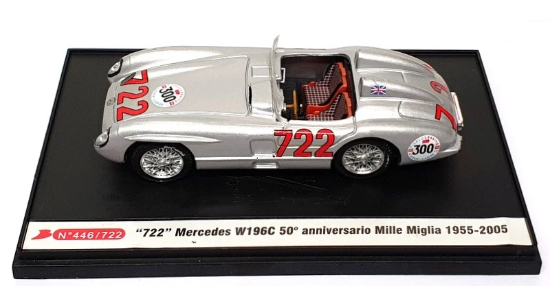 Brumm 1/43 Scale BR190 - Mercedes W196C 50th Anniv #722 Mille Miglia 1955-2005 - Image 4 of 4