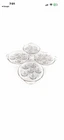 Pyrex Vintage Sedlex Escargot Clear Round Dish set of 4